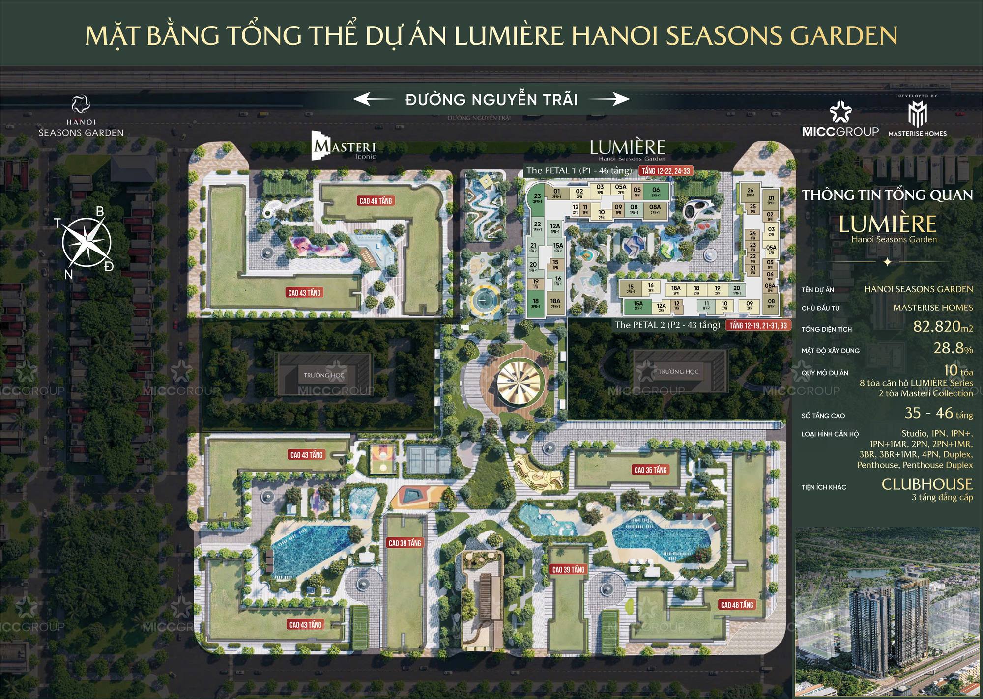 Mặt bằng Hanoi Seasons Garden